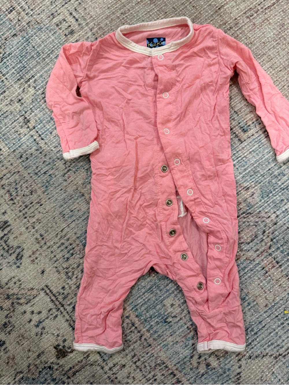 Kickee Pants Pink I love dad Snap-Front One-Piece Bodysuit